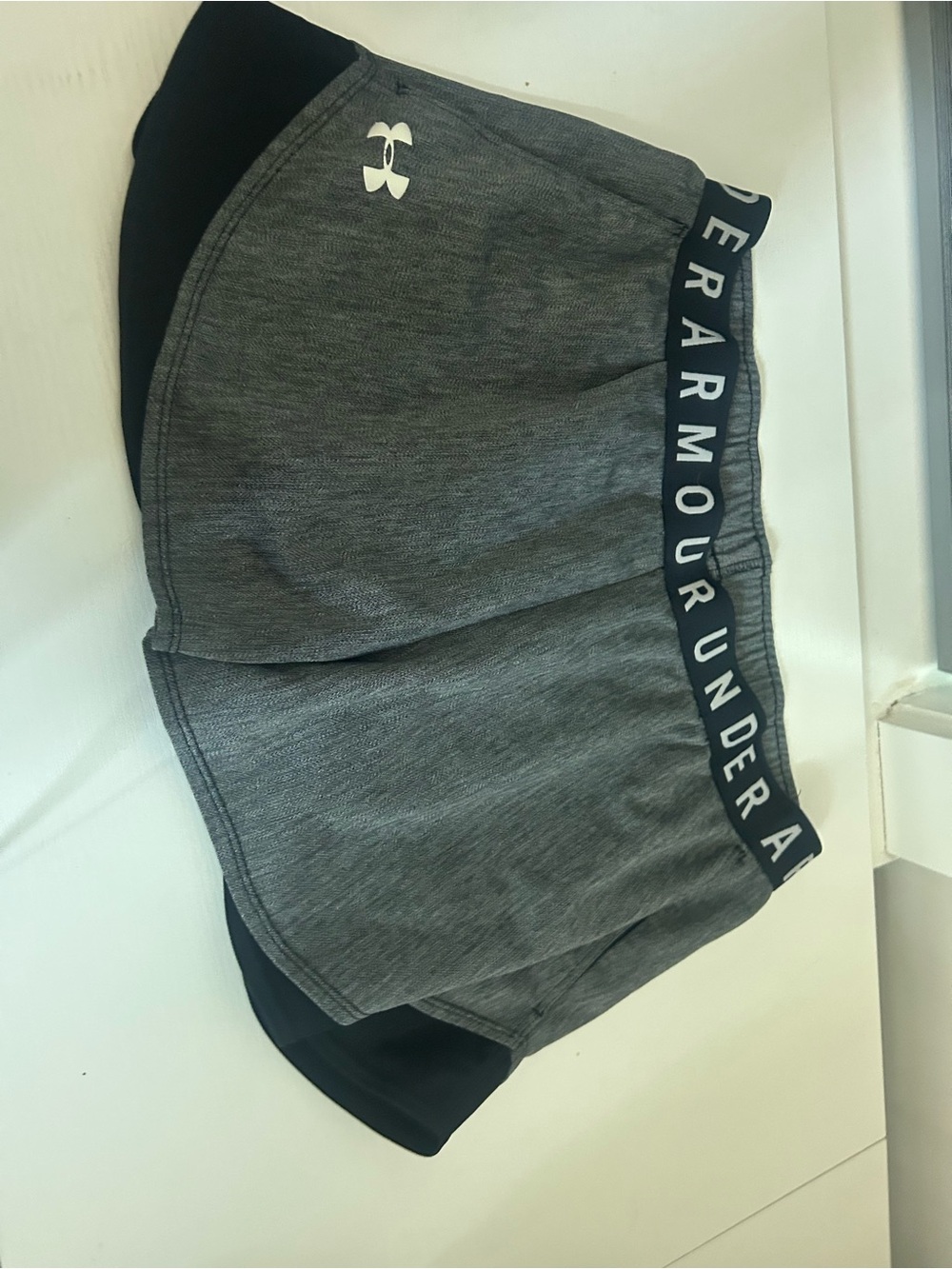 Under Armour Women’s Grey and Black Athletic Shorts